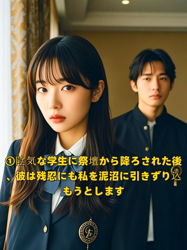陰気な学生に祭壇から降ろされた後、彼は残忍にも私を泥沼に引きずり込もうとします