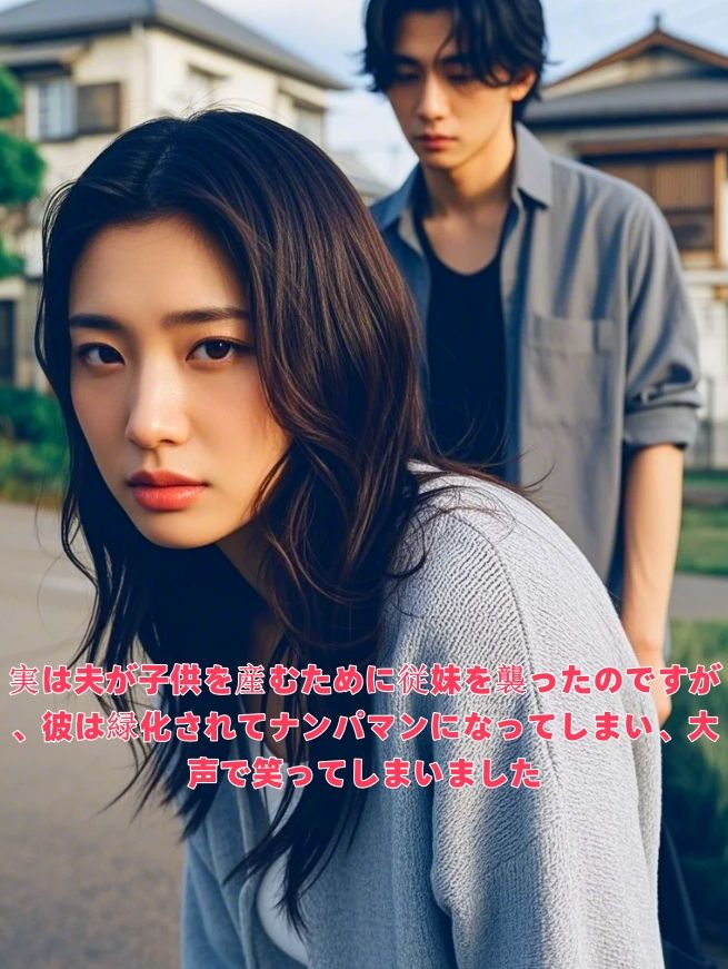 実は夫が子供を産むために従妹を襲ったのですが、彼は緑化されてナンパマンになってしまい、大声で笑ってしまいました