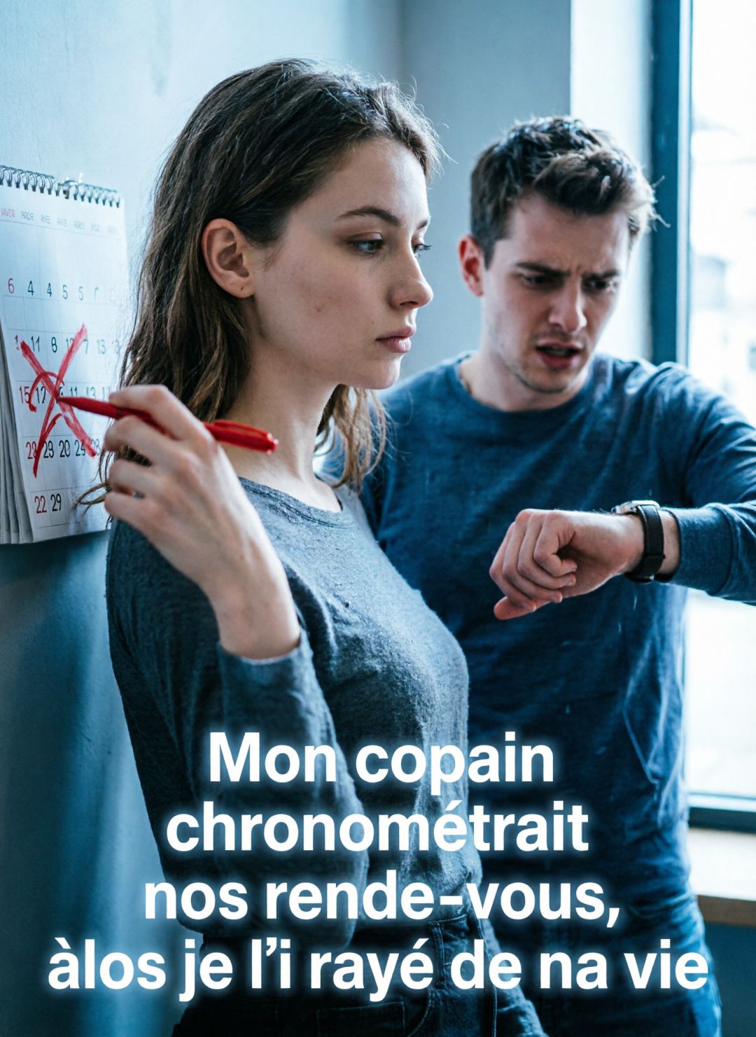 Mon copain chronométrait nos rendez-vous, alors je l'ai rayé de ma vie