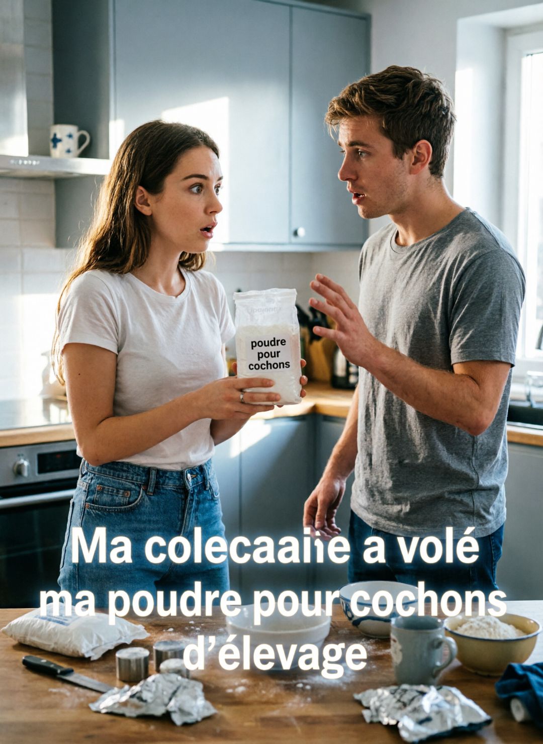 Ma colocataire a volé ma poudre pour cochons d'élevage