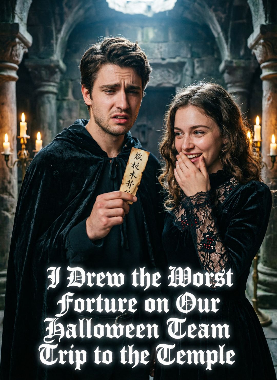 I Drew the Worst Fortune on Our Halloween Team Trip to the Temple